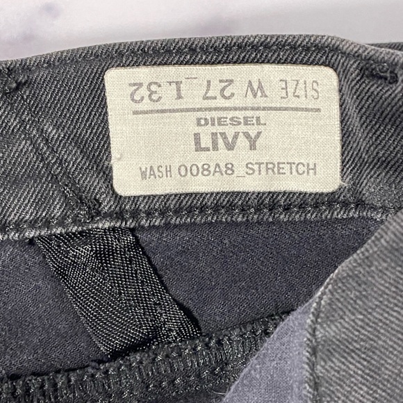 DIESEL LIVY Black Jeans W 27 L 32 - Picture 8 of 15